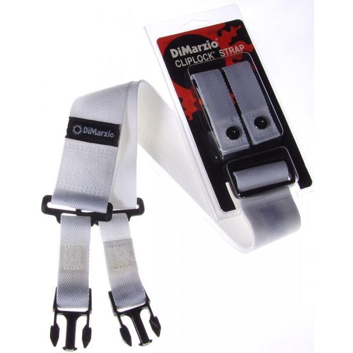 Ремень для гитары DiMarzio 2 Inch Nylon ClipLock White (DD2200W) изображение 3