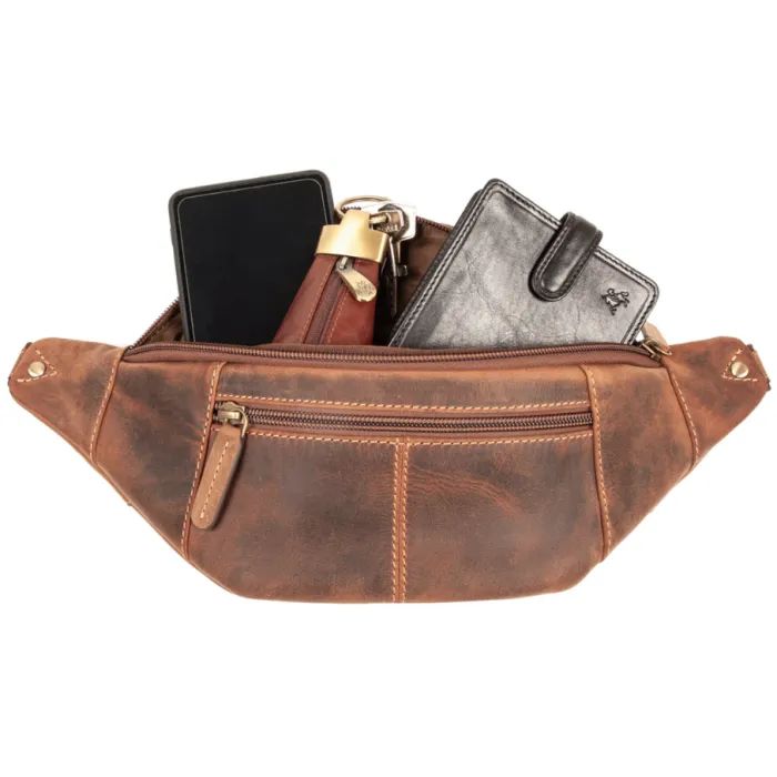 Сумка Visconti 721 Bumbag Large Oil Brown (721 OIL BR) зображення 7