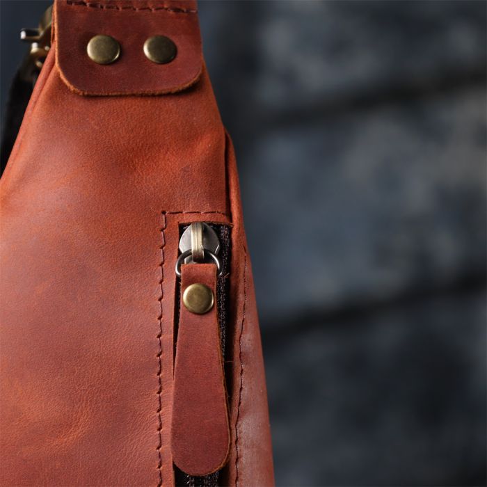 Сумка Shvigel Из натуральной кожи Рыжая (23131) изображение 10