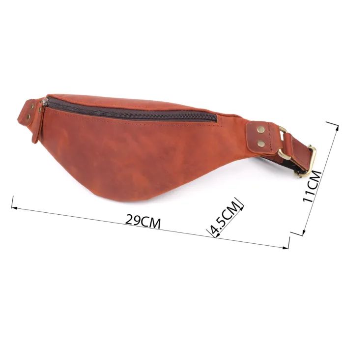 Сумка Shvigel Из натуральной кожи Рыжая (23131) изображение 3