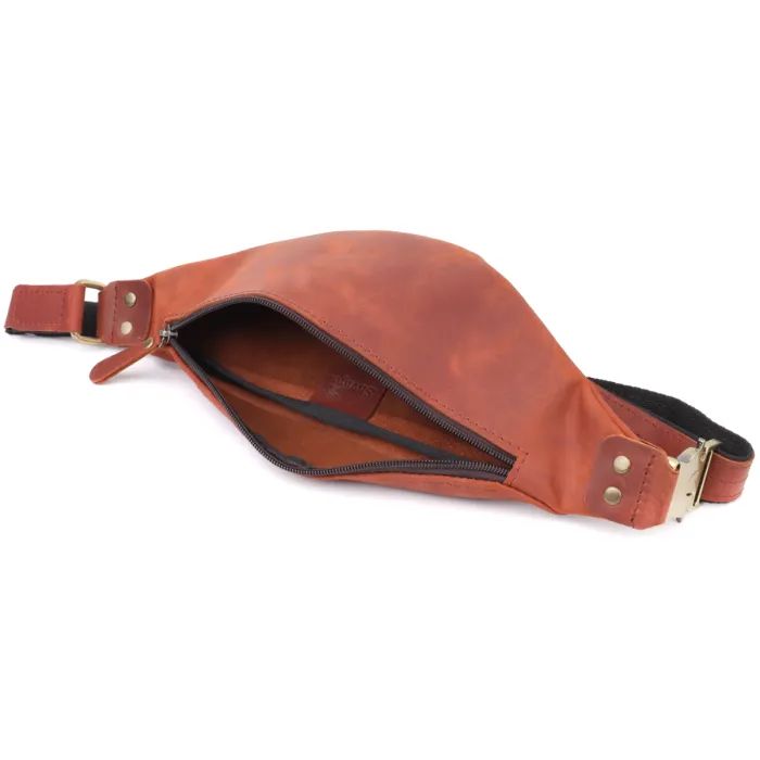 Сумка Shvigel Из натуральной кожи Рыжая (23131) изображение 6