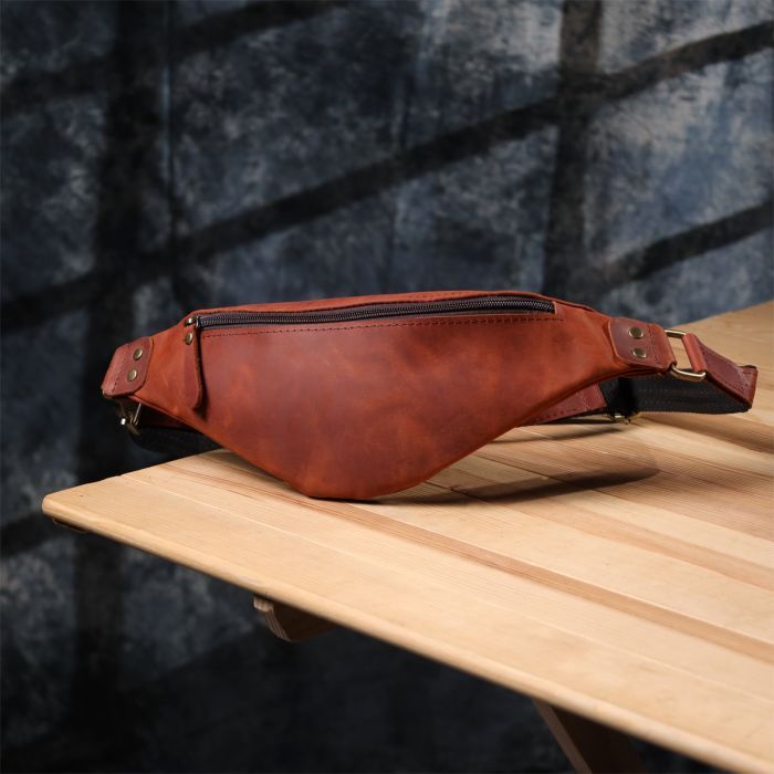 Сумка Shvigel Из натуральной кожи Рыжая (23131) изображение 8