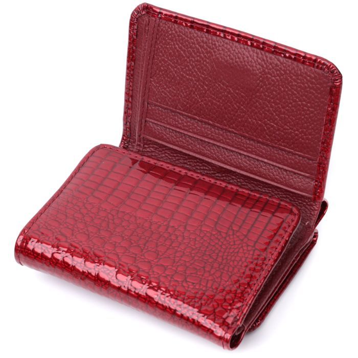 Гаманець ST Leather З натуральної шкіри Червоний (22731) зображення 6