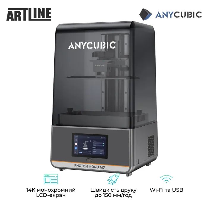 3D-принтер Anycubic Photon Mono M7 (PM70BK0B-O) зображення 2 3D-принтер Anycubic Photon Mono M7 (PM70BK0B-O) зображення 2