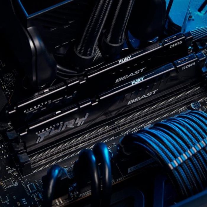 Модуль памяти для компьютера DDR5 64GB (2x32GB) 5600 MHz Fury Beast Black Kingston Fury (ex.HyperX) (KF556C36BBE2K2-64) изображение 9