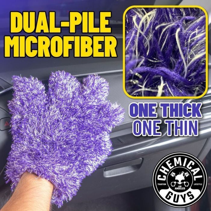 Автомобильная салфетка Chemical Guys Purple 5-Finger Mitt (MIC511) изображение 7
