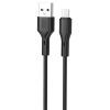 Дата кабель USB 2.0 AM to USB-C 1.0m black XO (NB230_C_Black)
