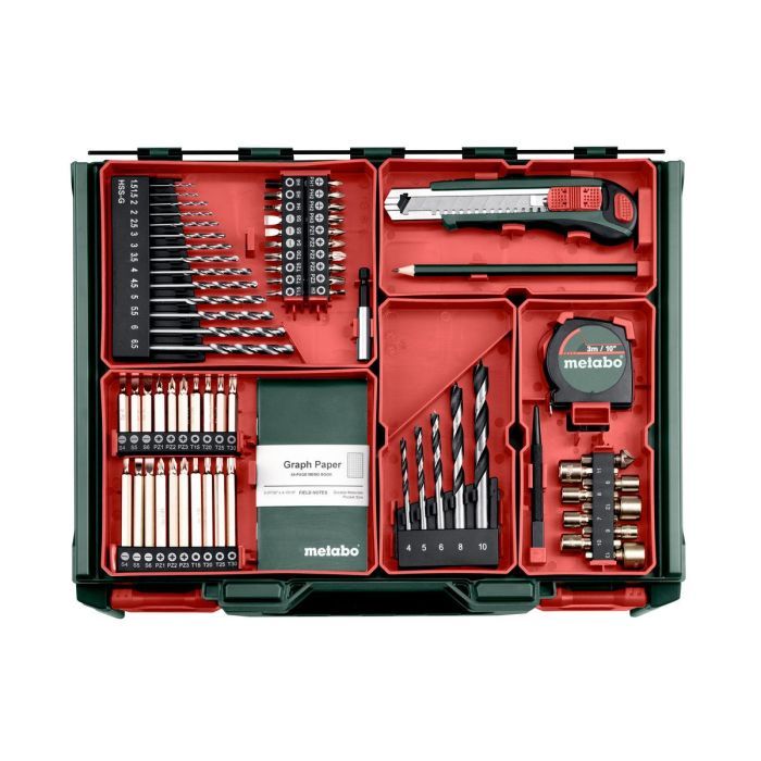 Шуруповерт Metabo BS 18 Set, 18V. 2х2Ah, 24·48Нм, 0-450·0-1600об/хв, 1.3кг (602207710) зображення 2