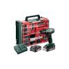 Шуруповерт Metabo BS 18 Set, 18V. 2х2Ah, 24·48Нм, 0-450·0-1600об/хв, 1.3кг (602207710)
