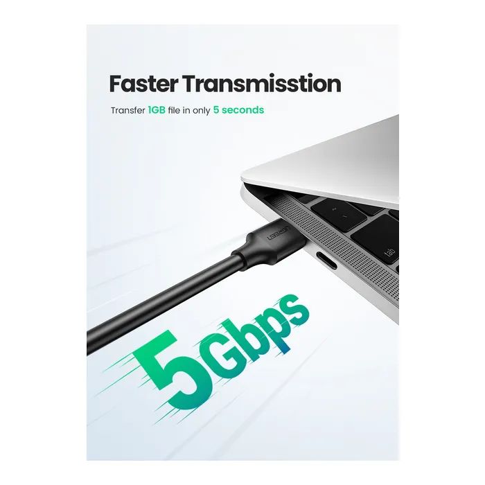 Дата кабель USB 3.0 AM/AM 2.0m US128 black Ugreen (10371) изображение 3