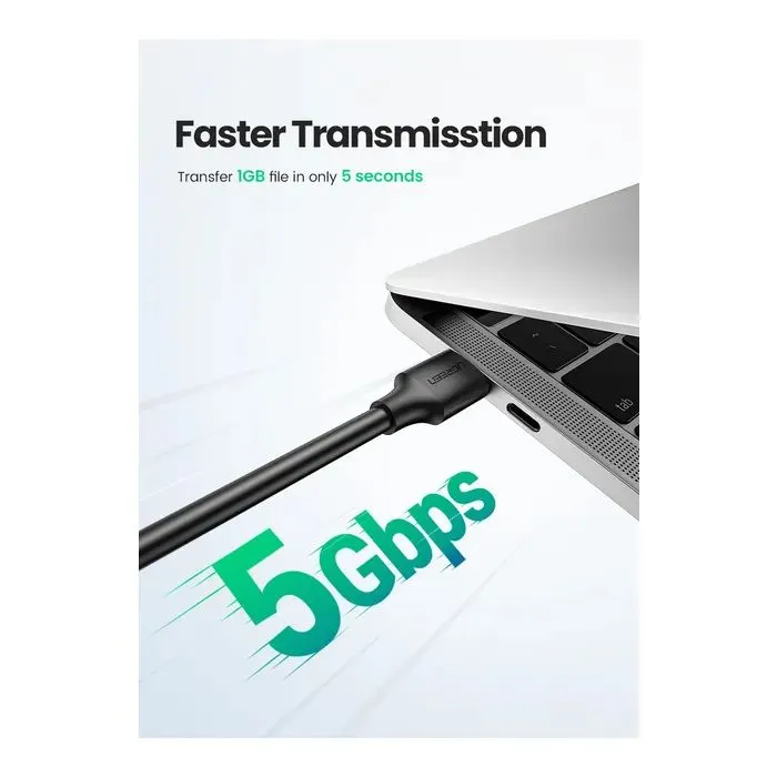 Дата кабель USB 3.0 AM/AM 2.0m US128 black Ugreen (10371) зображення 3