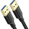 Дата кабель USB 3.0 AM/AM 2.0m US128 black Ugreen (10371)