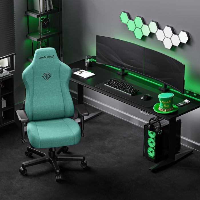 Кресло игровое AndaSeat Kaiser 3E Fabric XL Light Blue (AD23YC-XL-09-E-CF-E01) изображение 9