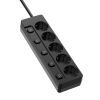 Сетевой фильтр питания ColorWay CW-PSEA55SBK 5 розеток5м (CW-PSEA55SBK) изображение 2