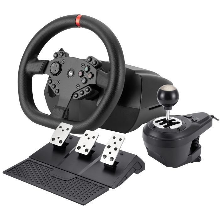 Руль GamePro RW070PM з педалями та коробкою передач XBOXONE/PS4/PC (RW070PM) > цены в Киеве и Украине Руль GamePro RW070PM з педалями та коробкою передач XBOXONE/PS4/PC (RW070PM)