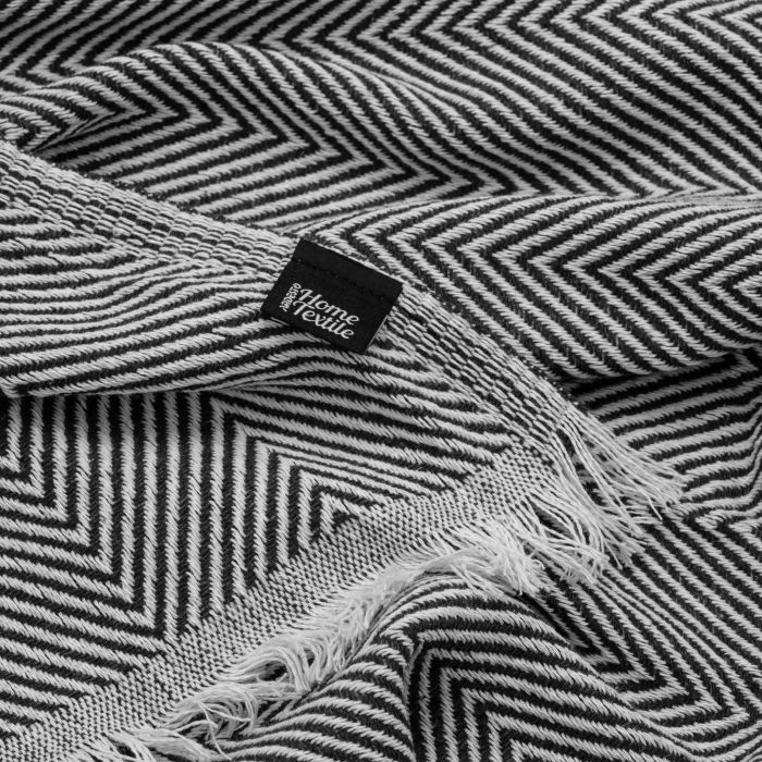 Плед Ardesto Summer 140х190см, 100% хлопок, черный (ART0915SL) изображение 5