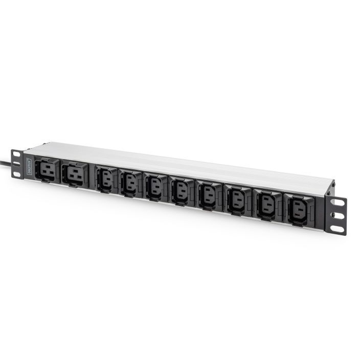 Силовой блок 19" 1U w/PDU 8xC13, 2xC19, 16A, 250V, вилка C20 Digitus (DN-95427)