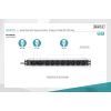 Силовой блок 19" 1U w/PDU 8xC13, 2xC19, 16A, 250V, вилка C20 Digitus (DN-95427) изображение 3