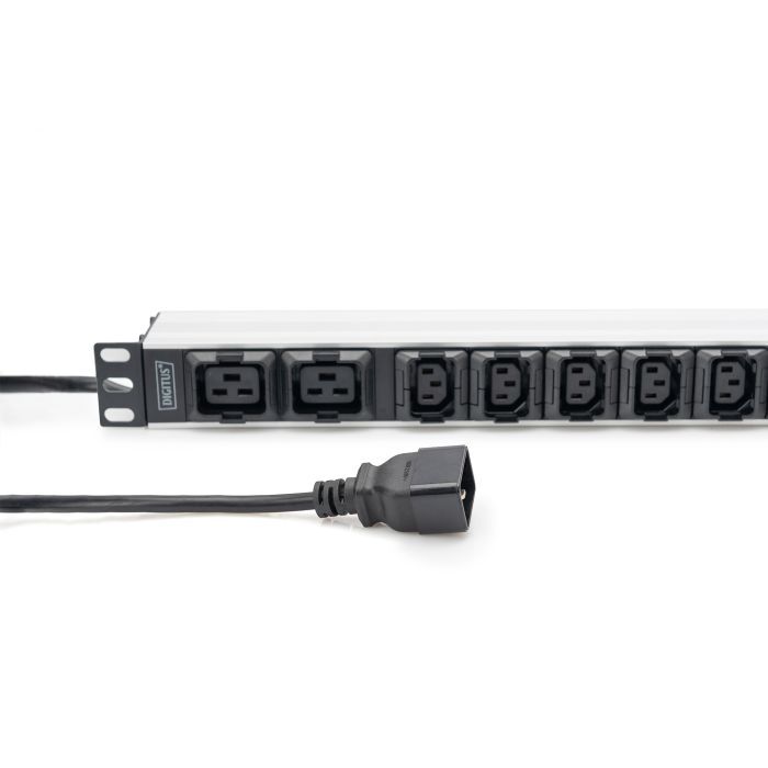 Силовой блок 19" 1U w/PDU 8xC13, 2xC19, 16A, 250V, вилка C20 Digitus (DN-95427) изображение 7