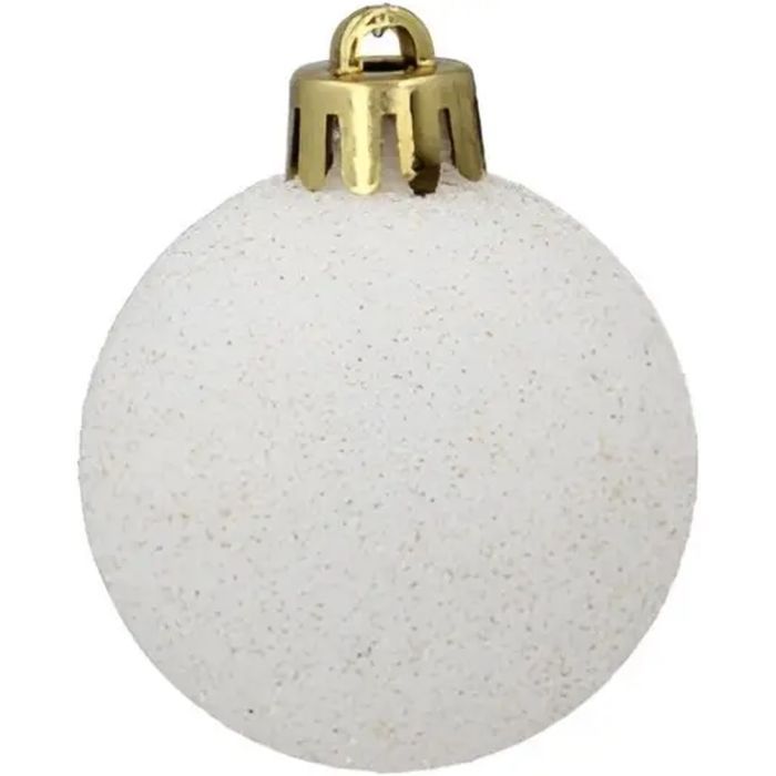 Елочная игрушка Chomik пластикові кульки 16 шт, 4 см, зелені і білі (5900779877351_2) изображение 3