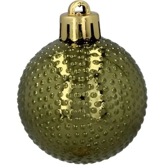 Елочная игрушка Chomik пластикові кульки 16 шт, 4 см, зелені і білі (5900779877351_2) изображение 6