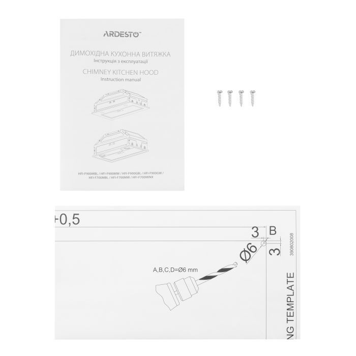 Вытяжка кухонная Ardesto HFI-F700MINX изображение 9