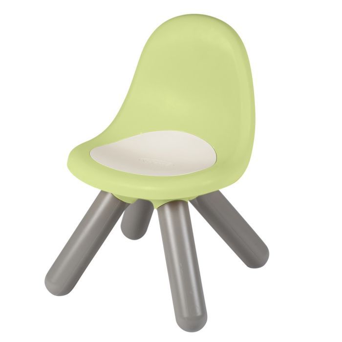 Детский стульчик Smoby со спинкой Life зелено-серый (7600880120)