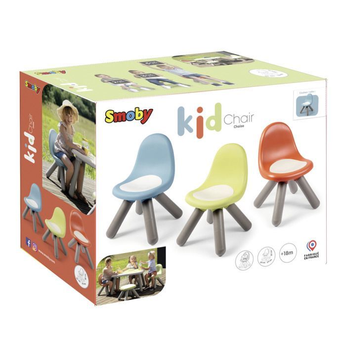 Детский стульчик Smoby со спинкой Life зелено-серый (7600880120) изображение 2