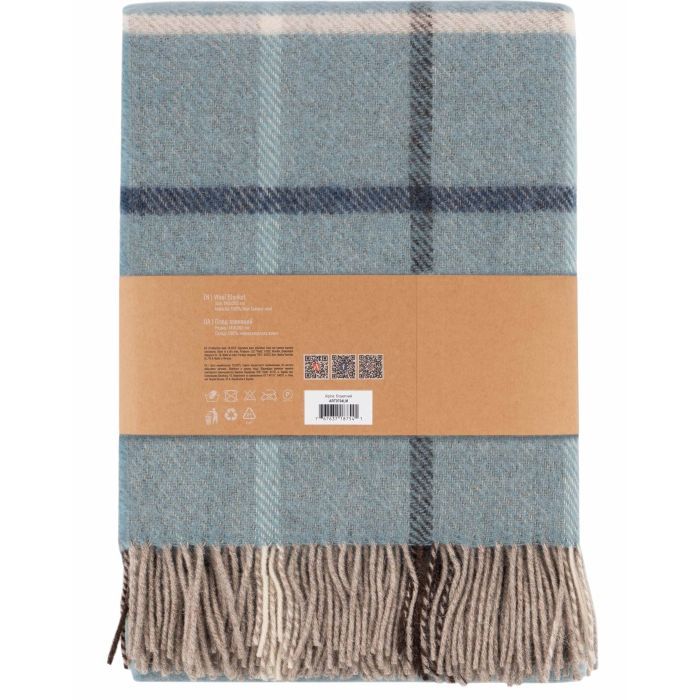 Плед Ardesto Leonardo Alpina 100% шерсть, голубой 140x200 см (ART0704LM) изображение 2