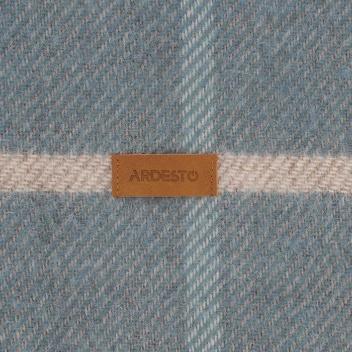 Плед Ardesto Leonardo Alpina 100% шерсть, голубой 140x200 см (ART0704LM) изображение 7
