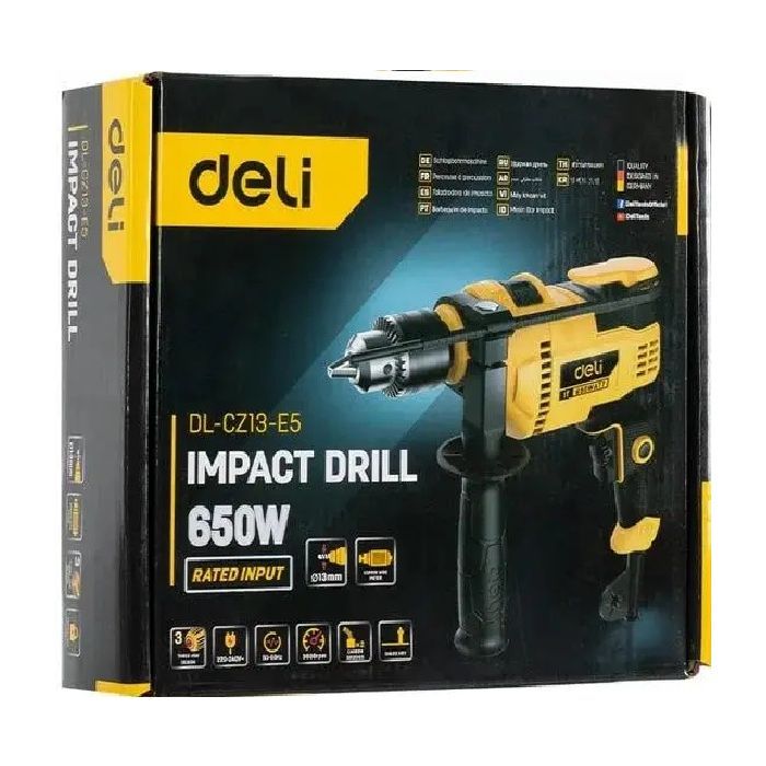 Дриль Deli 650 Вт 13 мм (EDL-CZ13-E5) зображення 6