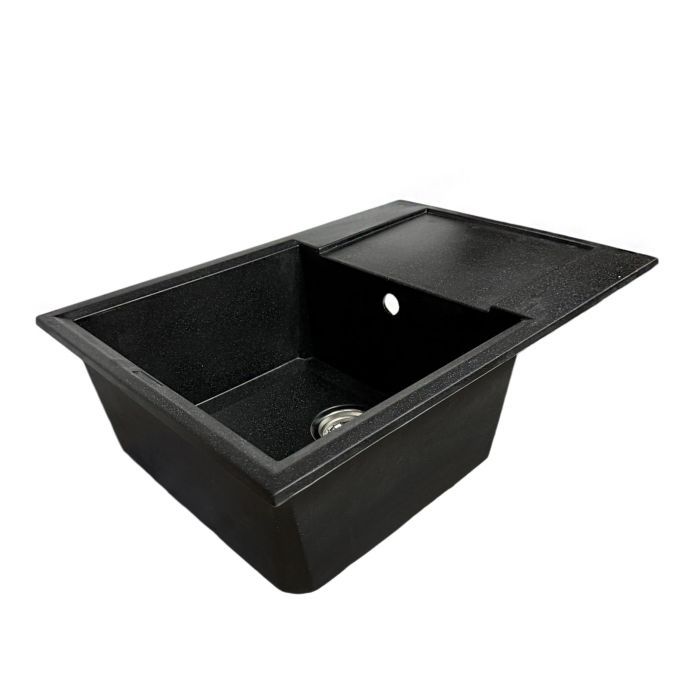 Мийка кухонна Adamant Horizon Medium чорний + змішувач та дозатор (4824296104503) зображення 2