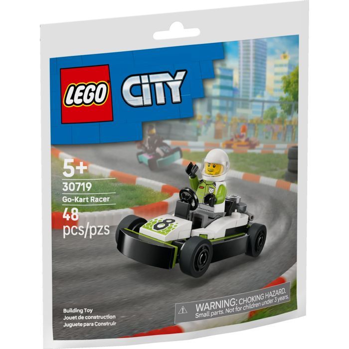 Конструктор LEGO City Гонщик на картинге (30719)