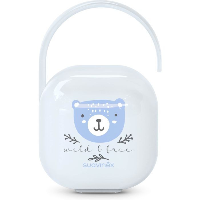 Контейнер для пустышек Suavinex Wild & Free, блакитний (309138)