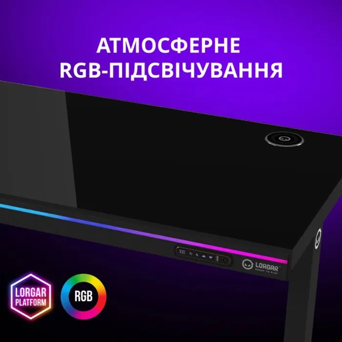 Комп'ютерний стіл Lorgar PRO 80W Wood Black (LRG-DP80W) зображення 10