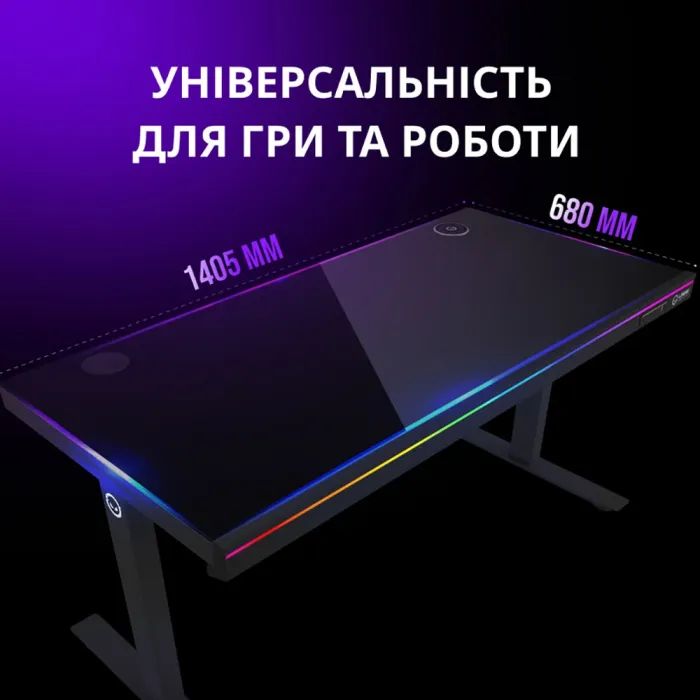 Комп'ютерний стіл Lorgar PRO 80W Wood Black (LRG-DP80W) зображення 8