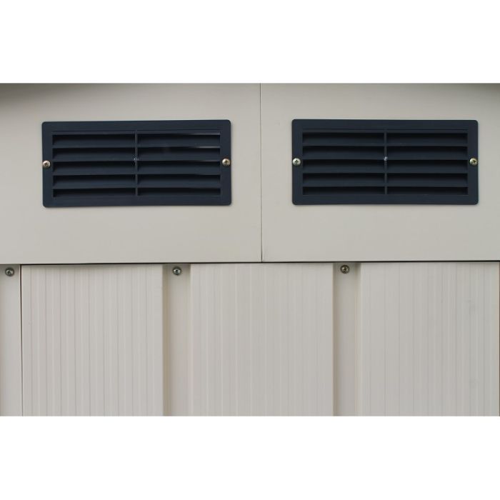 Садовий будиночок Duramax металевий Eco 320х302х196 см сірий-білий (5189) зображення 5