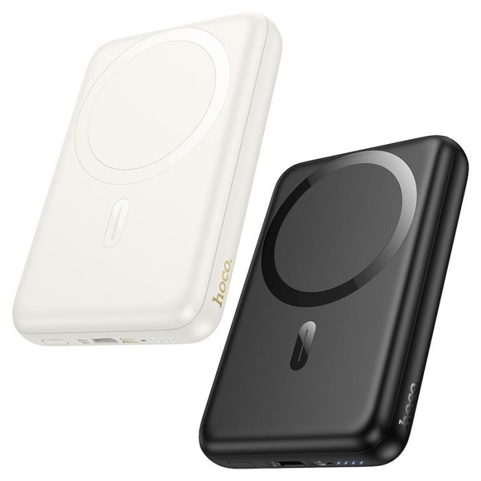 Батарея універсальна HOCO 10000mAh Grace PD/20W Magnetic White (J141 / 714985) зображення 6