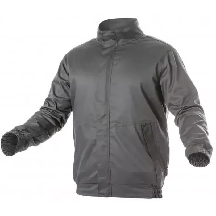 Куртка рабочая Hoegert FABIAN HT5K307-S 65% полиэстер/35% хлопок темно-серый, S (48) (HT5K307-S)