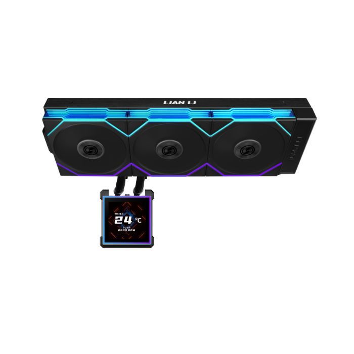Система рідинного охолодження Lian Li HydroShift II LCD-S 360CL Black (G89.GHS2LCDS36CB.00) зображення 2