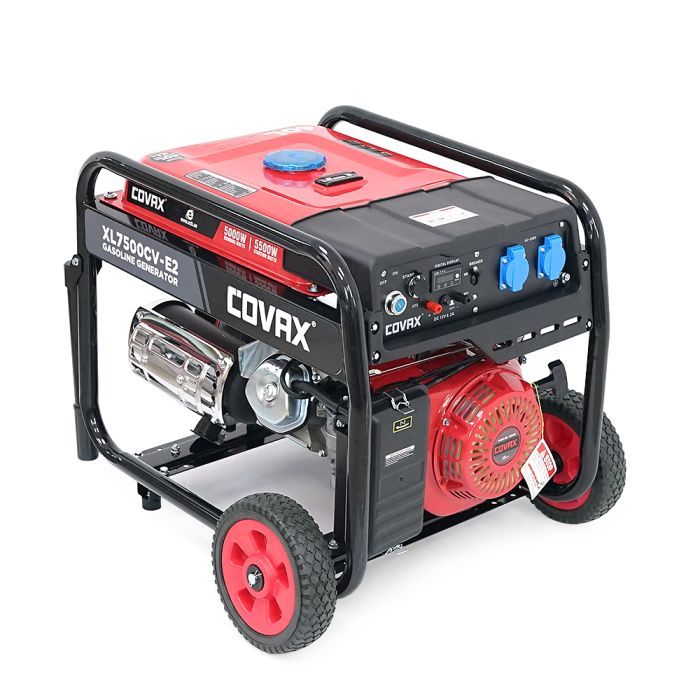 Генератор COVAX XL7500CV-E2, 5.0kW, 220V, 50Hz, DC12V, 13HP, электро стартер, 25L (XL7500CV-E2)