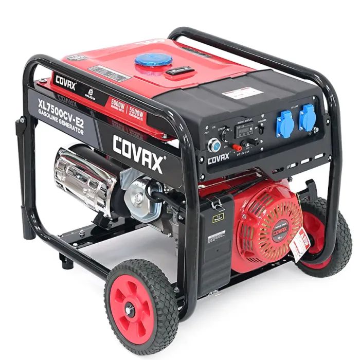 Генератор COVAX XL7500CV-E2, 5.0kW, 220V, 50Hz, DC12V, 13HP, электро стартер, 25L (XL7500CV-E2)