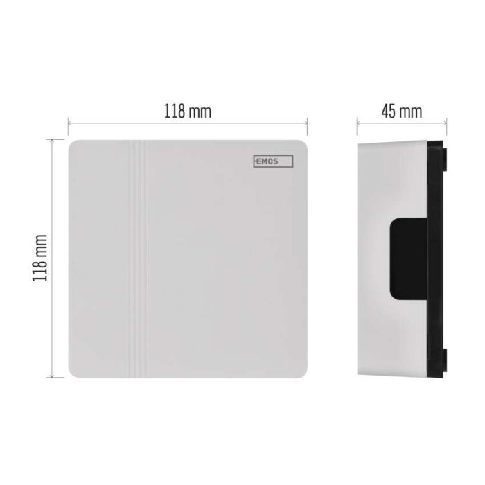 Дверной звонок EMOS P57101 Wired 4AA (1.5V) or 8/12/24V (P57101) изображение 9