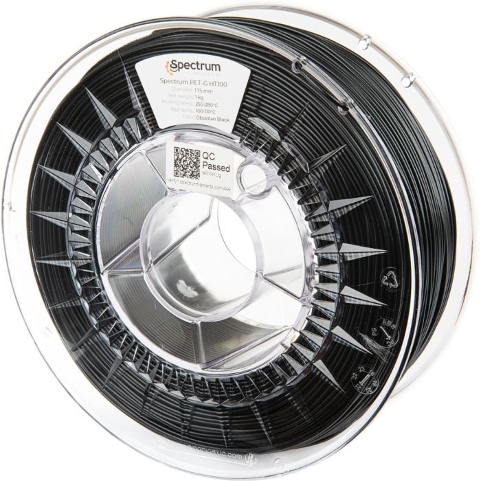 Пластик для 3D-принтера Spectrum PET-G HT100 1.75mm 0.5kg IRON GREY (80400)