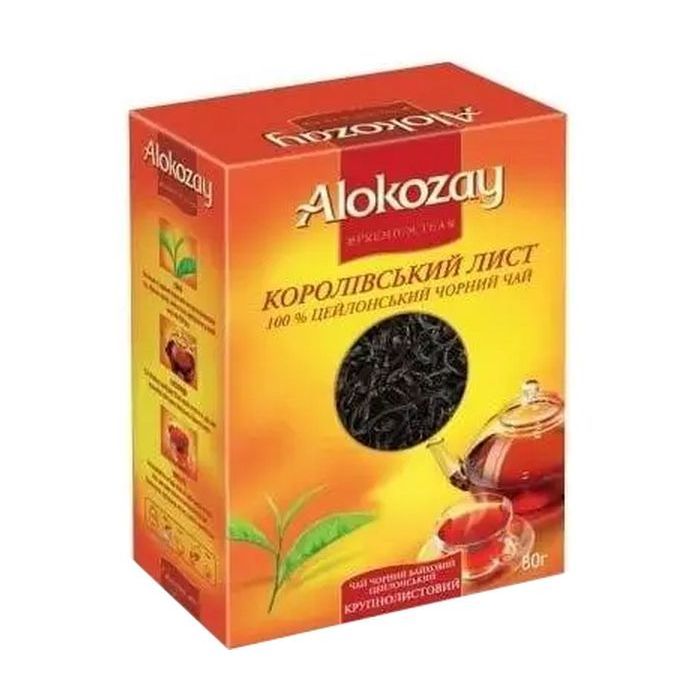 Чай Alokozay черный Королевский крупнолистовой 80 г (4820229041563)
