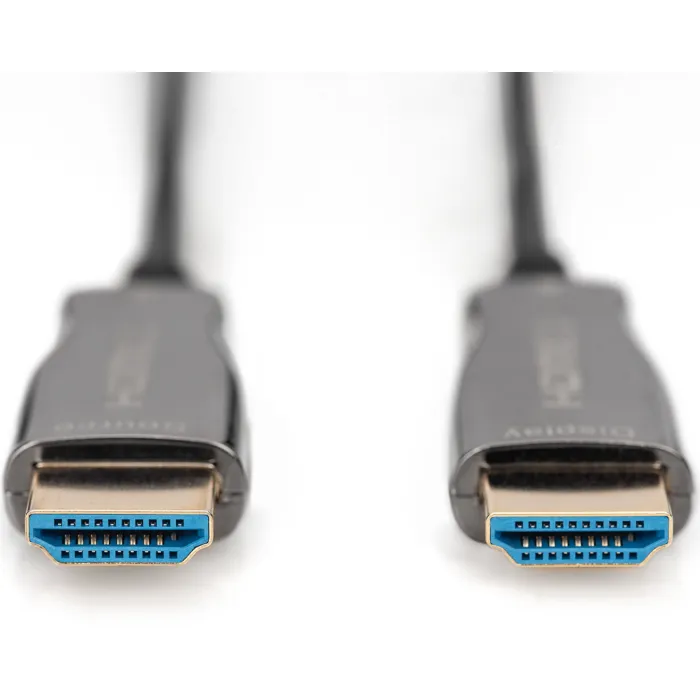 Кабель мультимедийный HDMI M to HDMI M 10m 4K AOC hybrid-fiber black Digitus (AK-330125-100-S) изображение 2