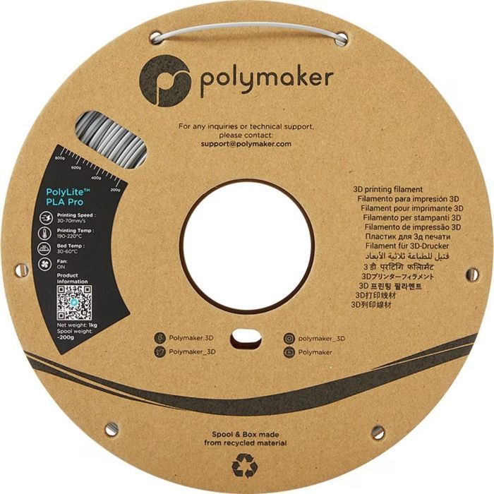 Пластик для 3D-принтера Polymaker PLA POLYLITE PRO 1,75mm 1kg YELLOW (PA07009) зображення 2