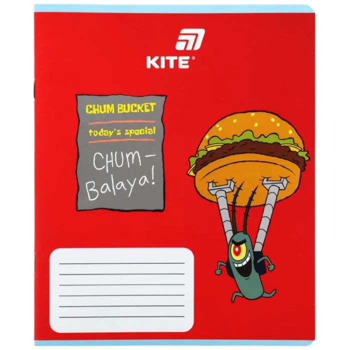Тетрадь Kite Sponge Bob, 12 листов, клетка (SB26-232) изображение 7