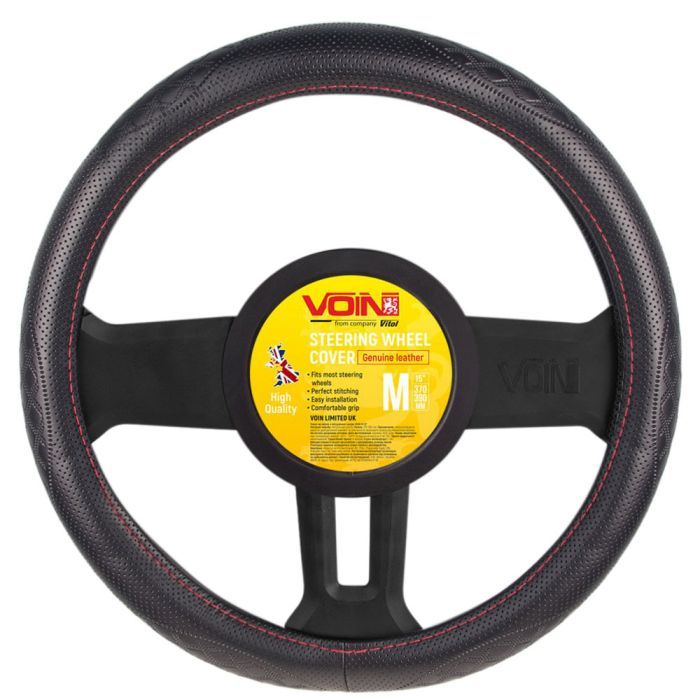 Чехол на руль VITOL M чорн (VLOD-L941 BK/RD M)