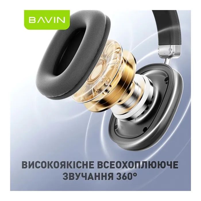 Наушники BAVIN BH-55 Hi-Res Black (HB-BH-55 BK) изображение 3